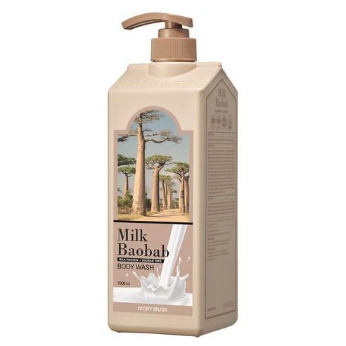 BIOKLASSE MILK BAOBAB Body Wash 1000ml - Ivory Musk Body Wash BIOKLASSE