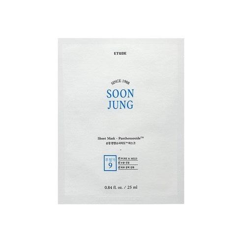 ETUDE HOUSE SoonJung Panthensoside Sheet Mask Sheet 25ml x 10pcs-thekimyoung.com