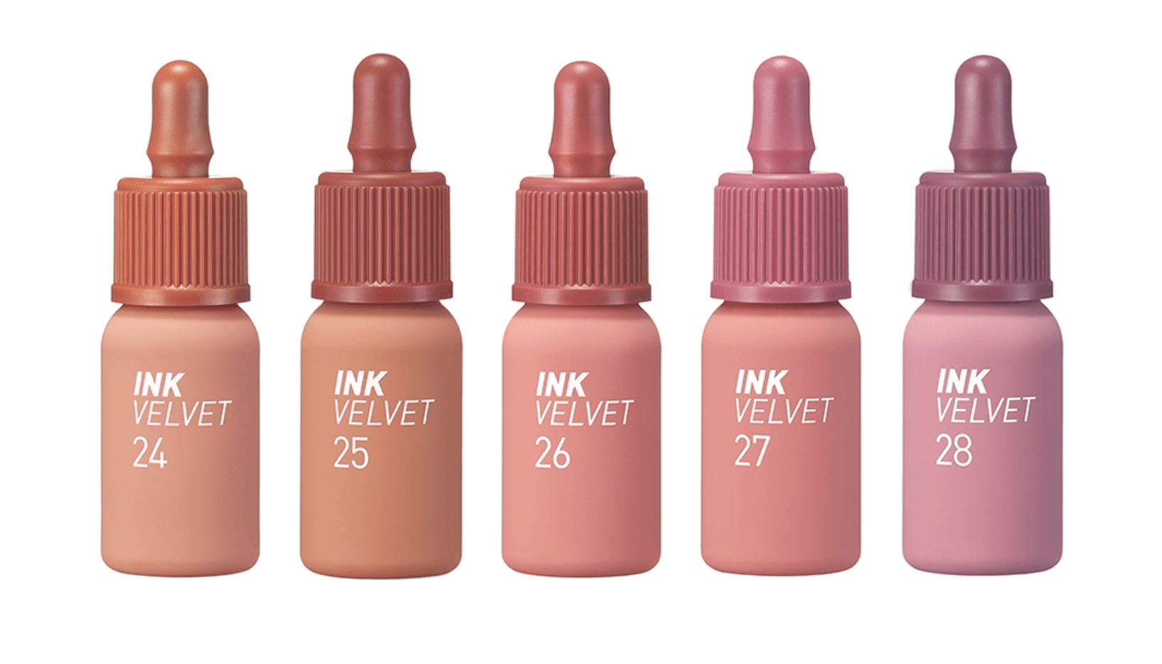 peripera Ink The Velvet 4g #Nude-Brew (5 Colors) Lip Stains peripera