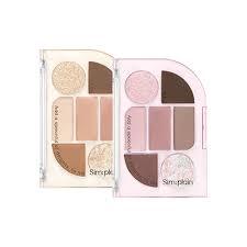 peripera Simplain Eye Palette 1.5gx1.17gx2.18g x 4 (2 Colors) EYESHADOW peripera