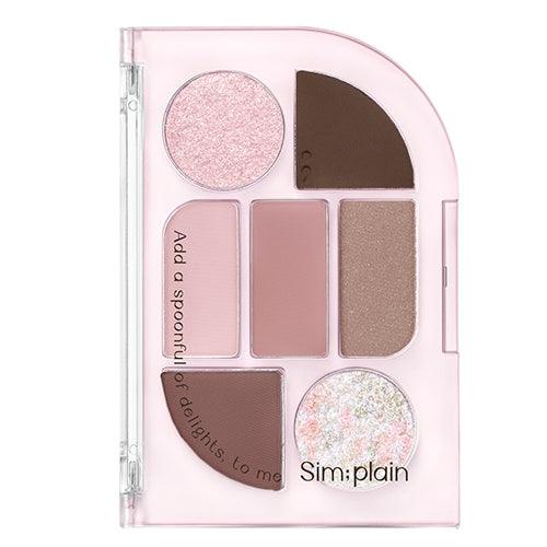 peripera Simplain Eye Palette 1.5gx1.17gx2.18g x 4 (2 Colors) EYESHADOW peripera 02 Washed Mauve