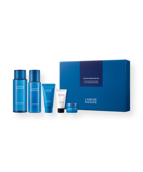 LANEIGE HOMME Active Water Duo Set Skincare SET for Men LANEIGE