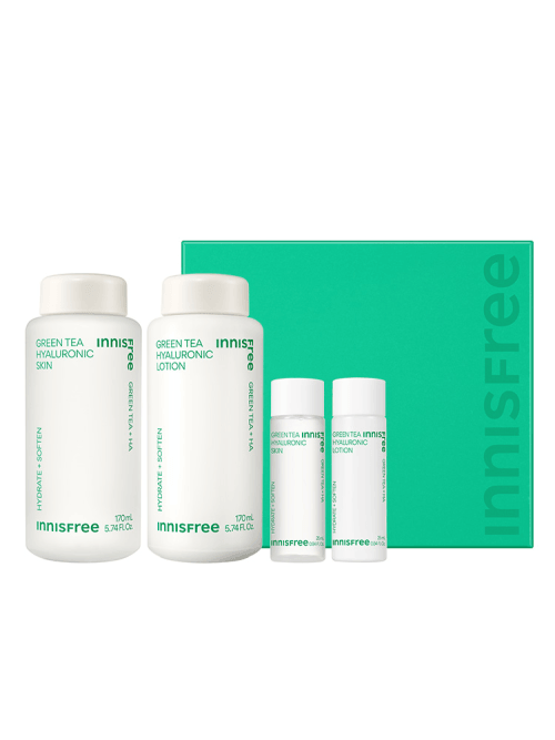 Innisfree Green Tea Hyaluronic Skincare Set-thekimyoung.com