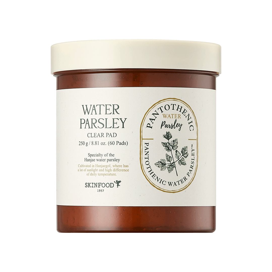 SKINFOOD Pantothenic Water Parsley Clear Pad 250g (60 Pads)-thekimyoung.com