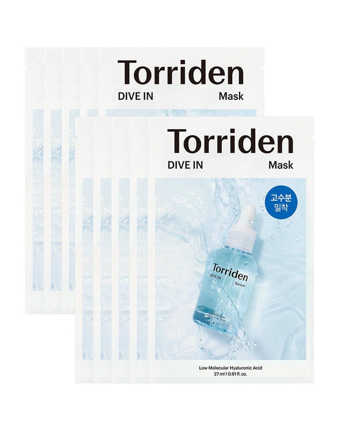Torriden Dive-In Low Molecule Hyaluronic Acid Mask Sheet 10ea Mask Sheet Torriden