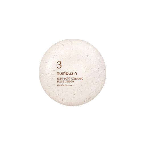 numbuzin No.3 Skin-Soft Ceramic Sun Cushion SPF50+ PA++++ 20g-thekimyoung.com