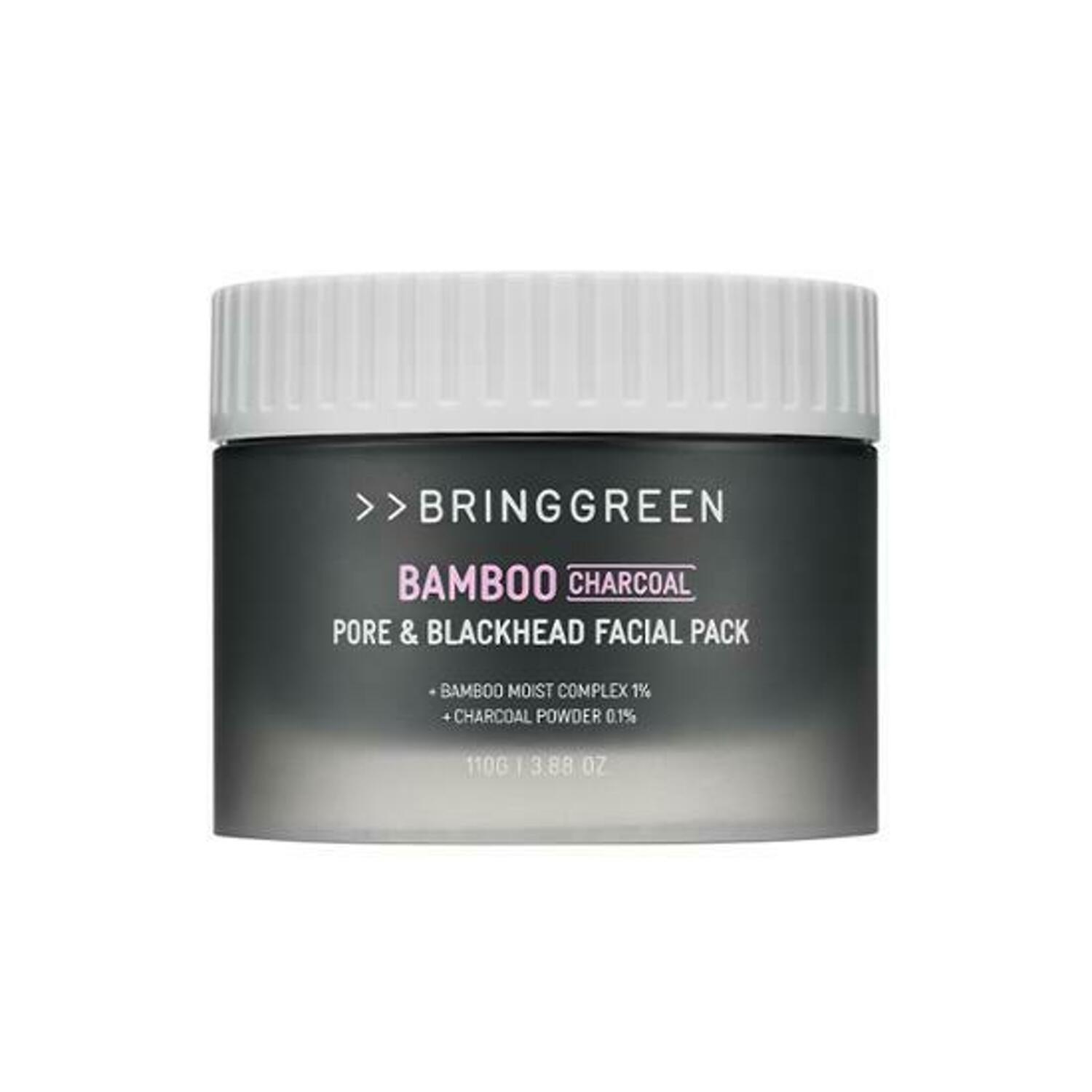 BRINGGREEN Bamboo Charcoal Pore & Blackhead Facial Pack 110g Mask Pack BRINGGREEN