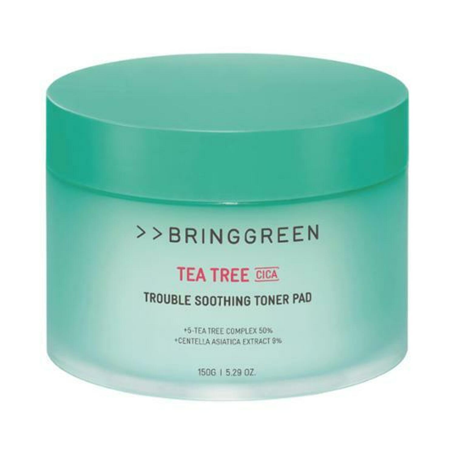 BRINGGREEN Tea Tree Cica Trouble Soothing Toner Pad 90P Toner Pad BRINGGREEN
