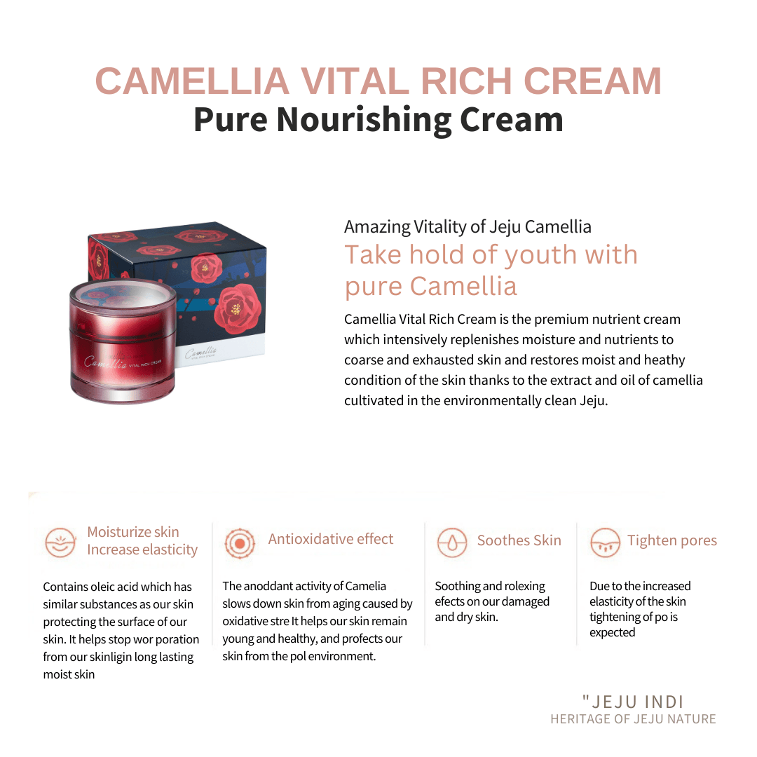 [JEJU INDI] Camellia Vital Rich Cream 50ml-thekimyoung.com