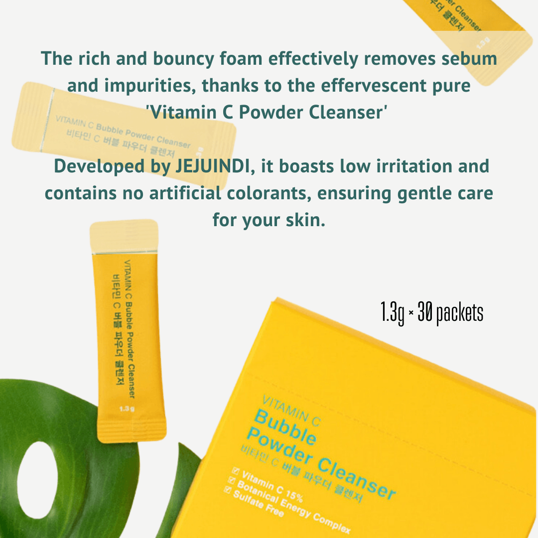 [JEJU INDI] Vitamin C Bubble Powder Cleanser 30ea-thekimyoung.com