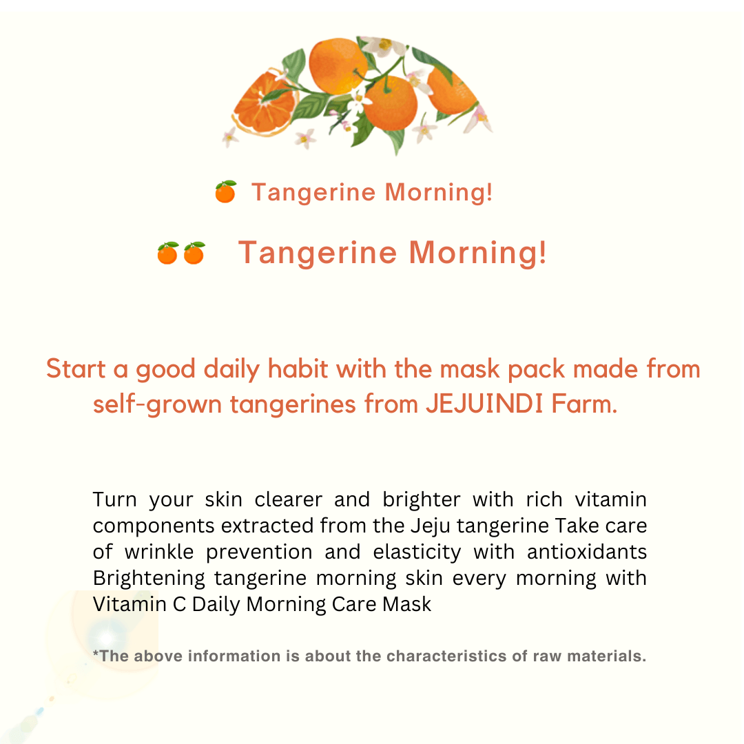 JEJU INDI Vitamin C Daily Morning Care Mask 380g-thekimyoung.com
