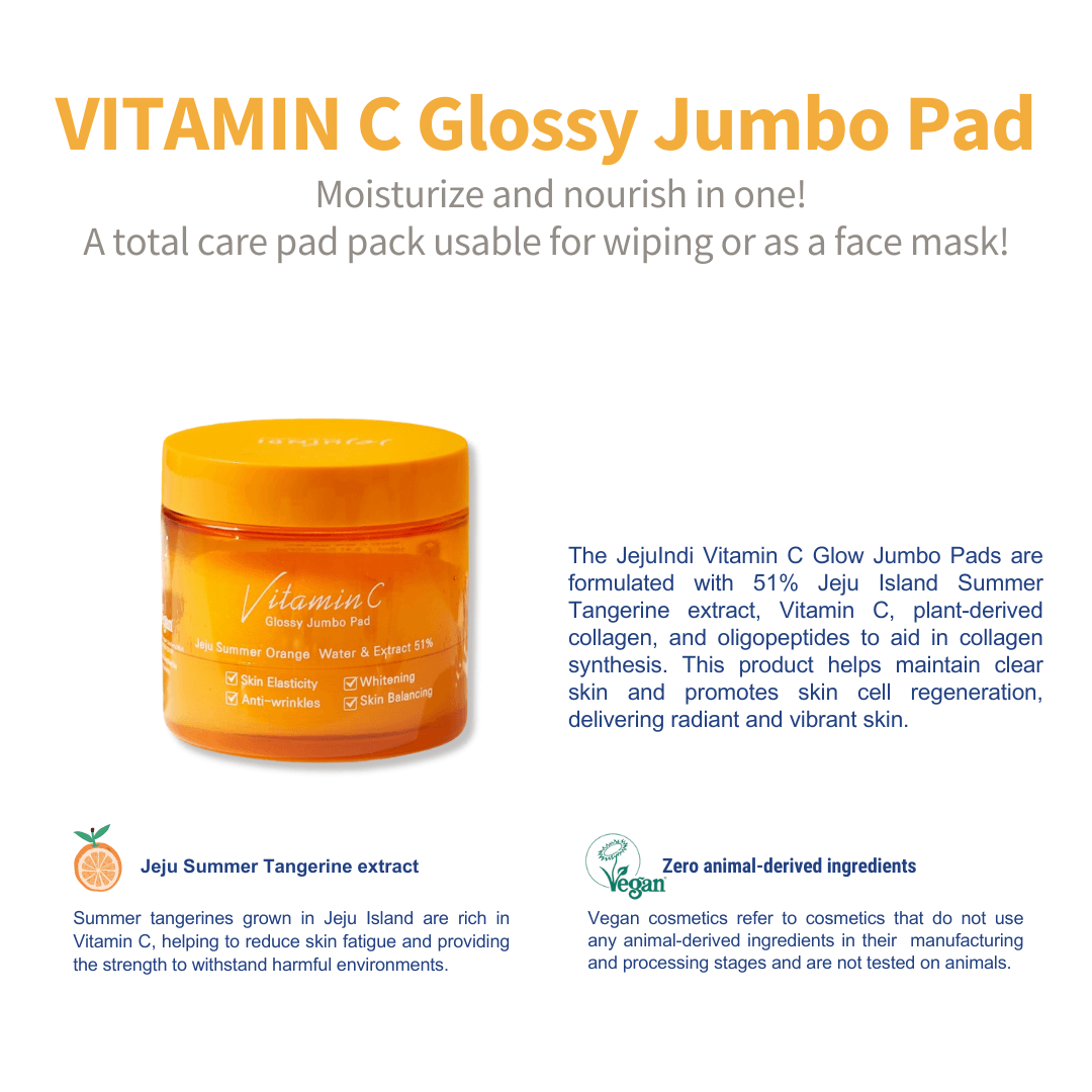 [JEJU INDI] Vitamin C Glossy Jumbo Pad 160ml-thekimyoung.com
