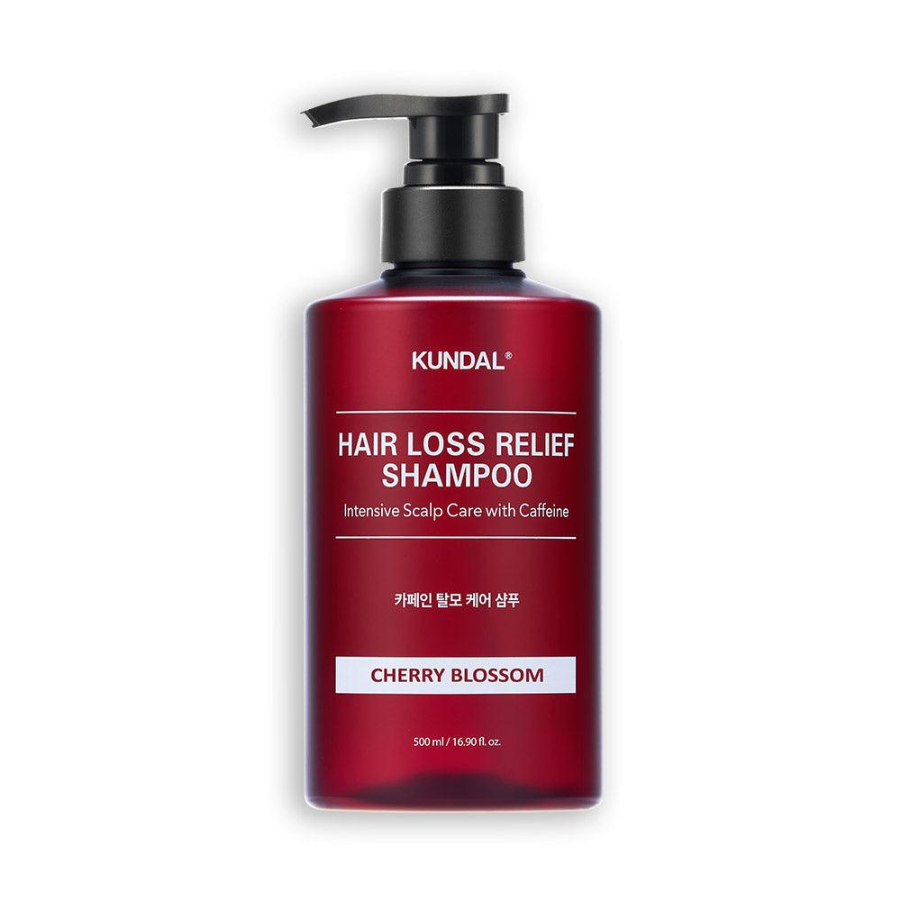 KUNDAL HAIR LOSS RELIEF SHAMPOO Intensive Scalp Care with Caffeine 500ml #CHERRY BLOSSOM-thekimyoung.com