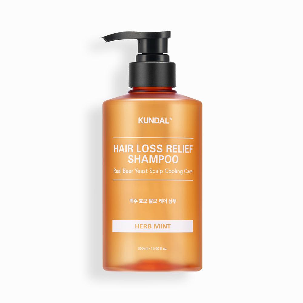 KUNDAL HAIR LOSS RELIEF SHAMPOO Real Beer Yeast Scalp Cooling Care 500ml-thekimyoung.com