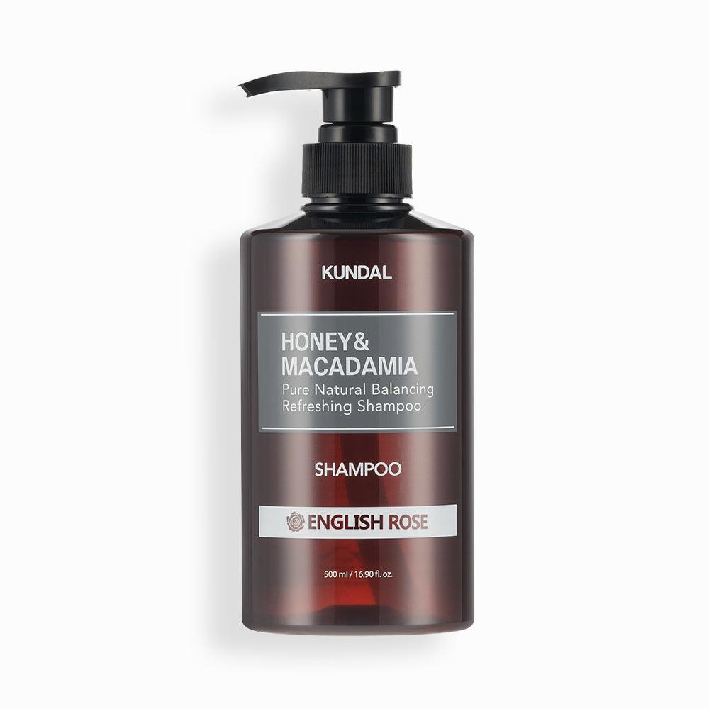 KUNDAL HONEY&MACADAMIA Pure Natural Balancing Refreshing Shampoo 500ml #ENGLISH ROSE-thekimyoung.com