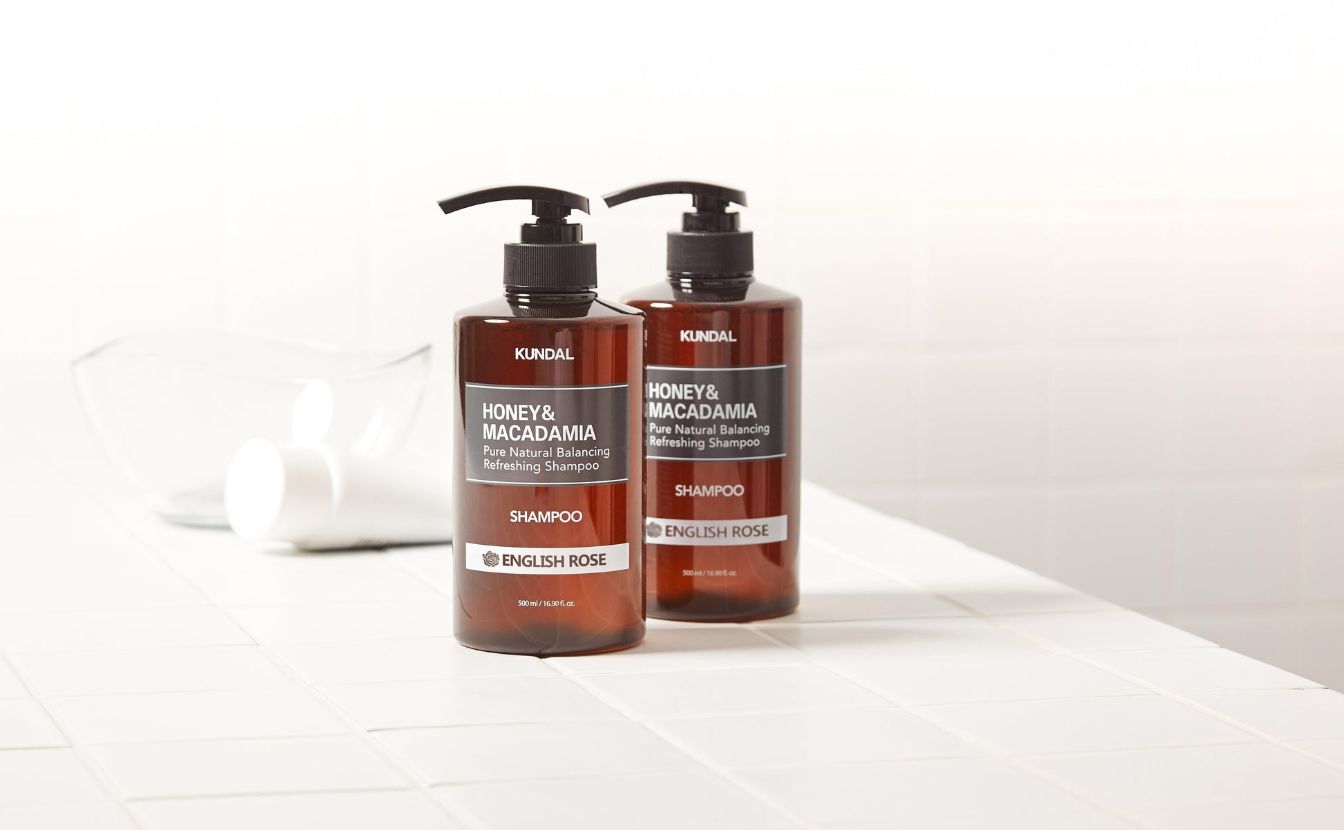 KUNDAL HONEY&MACADAMIA Pure Natural Balancing Refreshing Shampoo 500ml #ENGLISH ROSE-thekimyoung.com