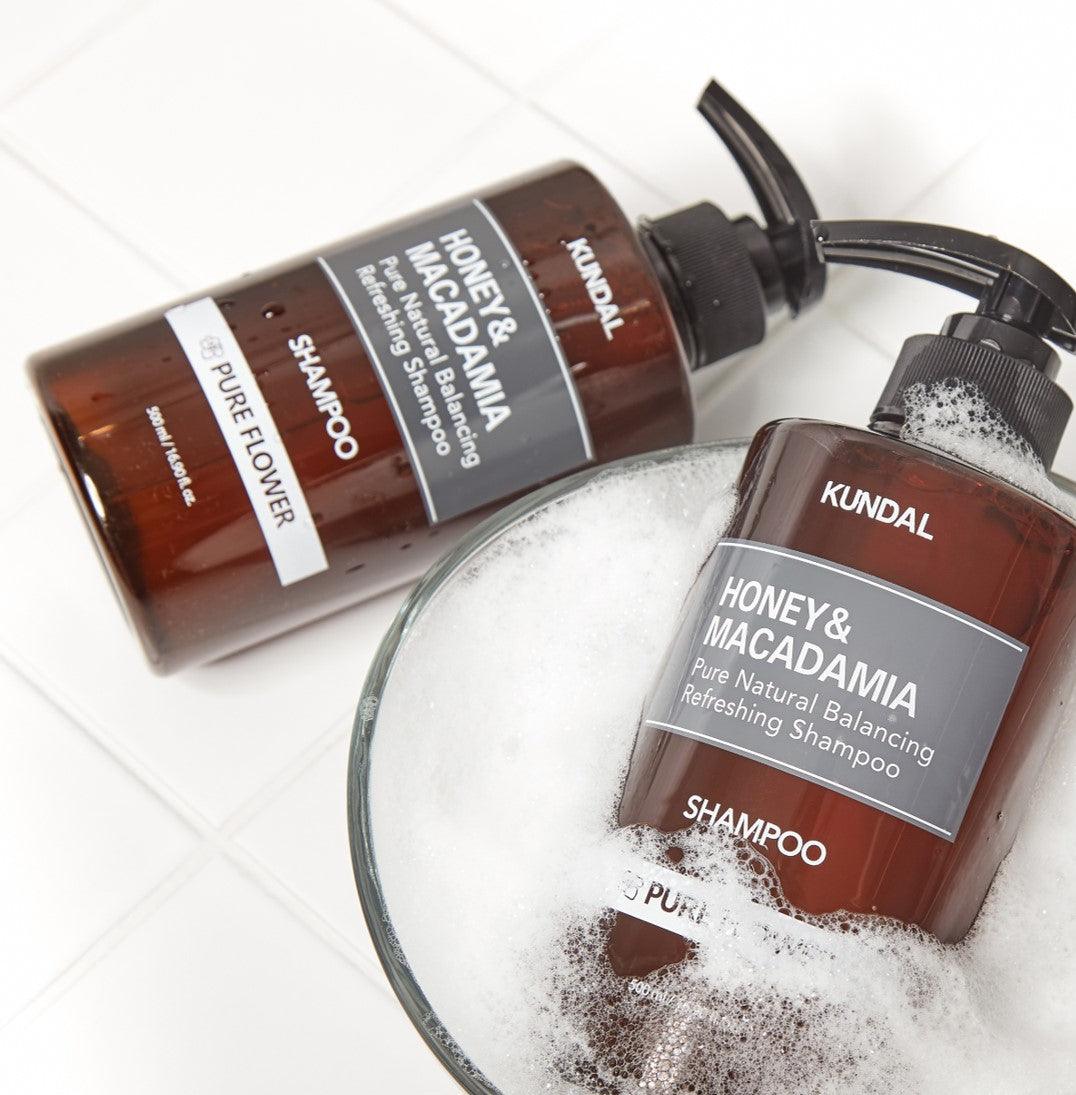 KUNDAL HONEY&MACADAMIA Pure Natural Balancing Refreshing Shampoo 500ml #YLANG YLANG-thekimyoung.com