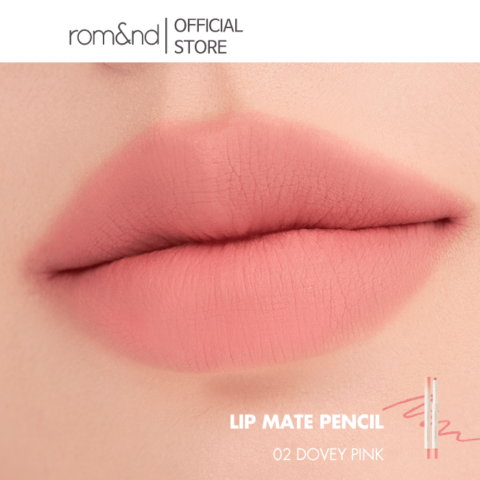 rom&nd Lip Mate Pencil Be Oveeer Shade Lip Pencil rom&nd #02 DOVEY PINK