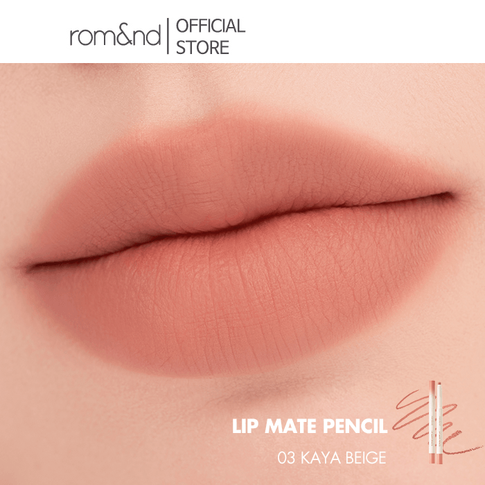 rom&nd Lip Mate Pencil Be Oveeer Shade Lip Pencil rom&nd #03 KAYA BEIGE