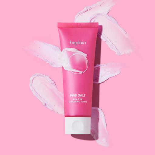 Beplain Pink Salt AHA BHA Cleansing Foam 120ml-thekimyoung.com