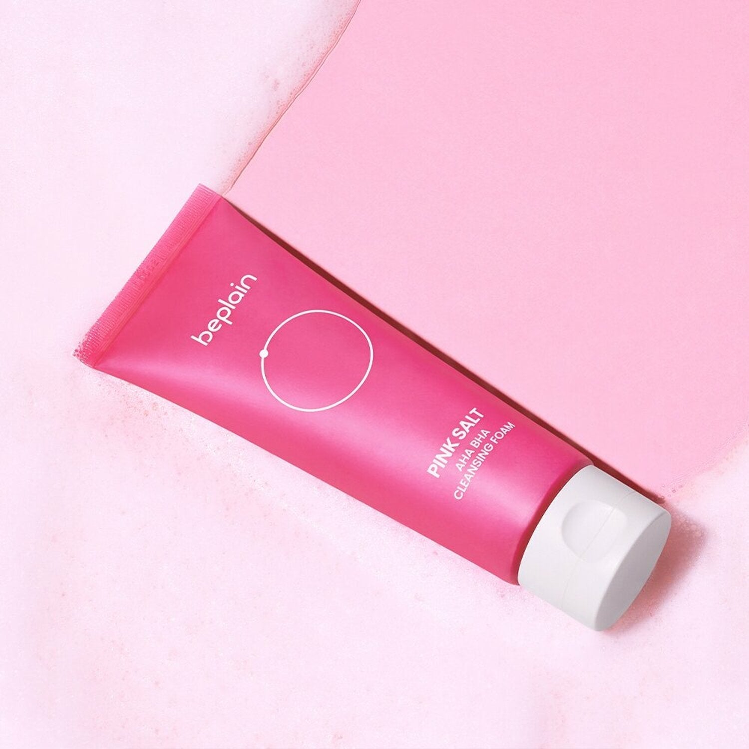 Beplain Pink Salt AHA BHA Cleansing Foam 120ml-thekimyoung.com
