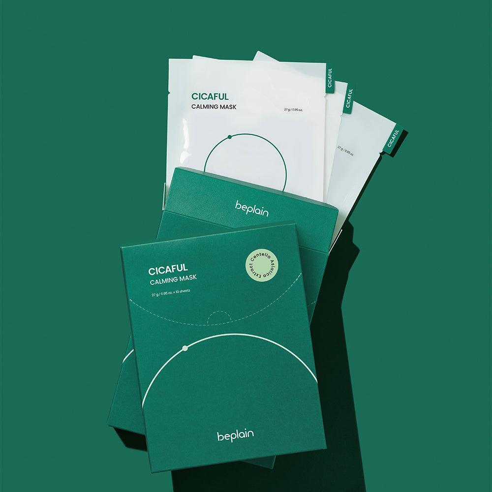 beplain Cicaful Calming Mask 10P - Soothing Sheet Masks-thekimyoung.com