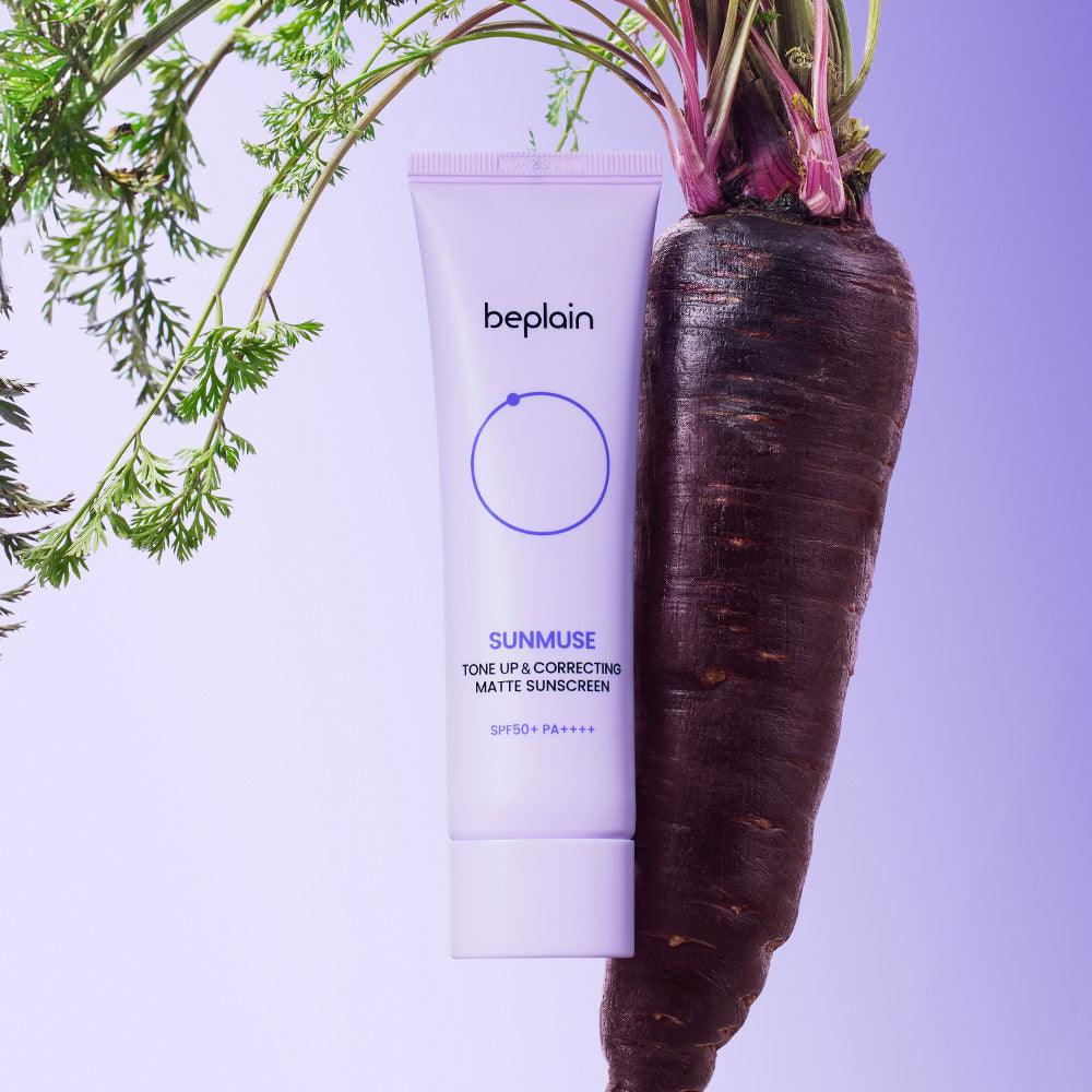 beplain Sunmuse Tone-Up & Correcting [Matte] Sunscreen SPF50+/PA++++ 50ml-thekimyoung.com