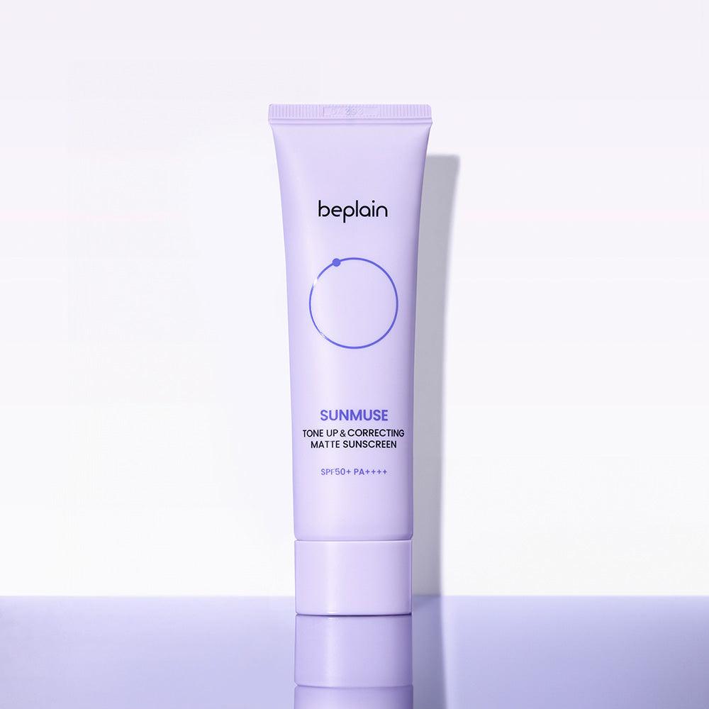 beplain Sunmuse Tone-Up & Correcting [Matte] Sunscreen SPF50+/PA++++ 50ml-thekimyoung.com