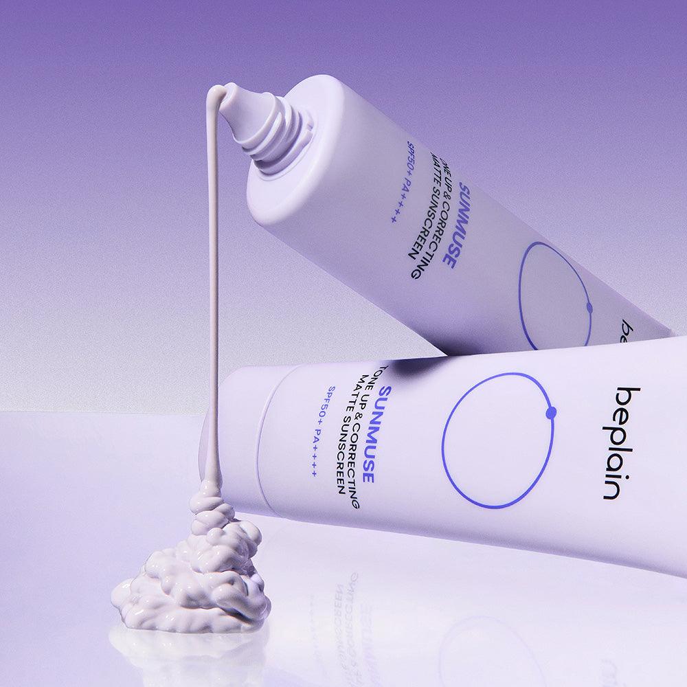 beplain Sunmuse Tone-Up & Correcting [Matte] Sunscreen SPF50+/PA++++ 50ml-thekimyoung.com