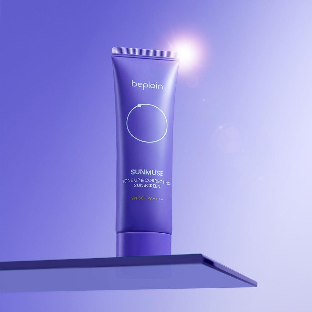 beplain Sunmuse Tone-Up & Correcting Sunscreen SPF50+/PA++++ 50ml-thekimyoung.com