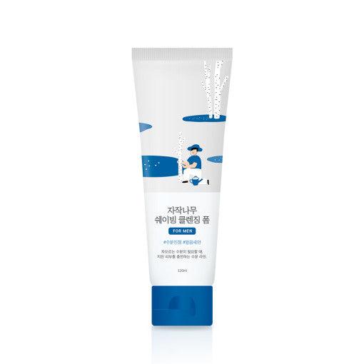 Round Lab For Men Birch Juice Shaving Cleansing Foam 120ml-thekimyoung.com