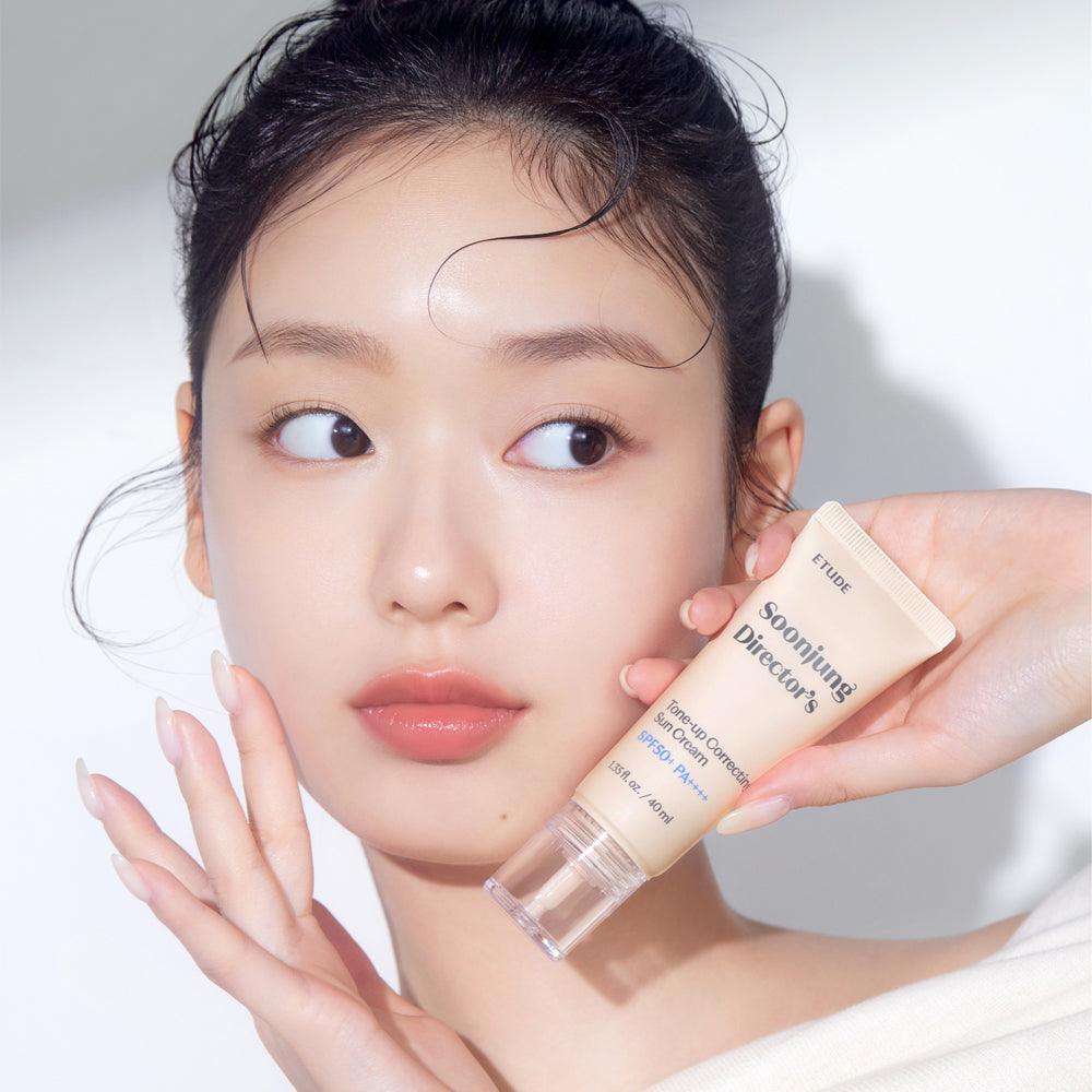 ETUDE Soonjung Director's Tone-up Sun Cream SPF50+/PA++++ 40ml (+Soonjung Foam Cleanser 20ml)-thekimyoung.com