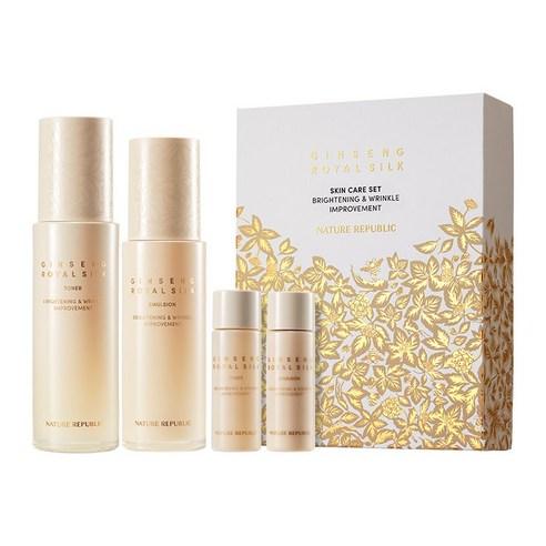 NATURE REPUBLIC Ginseng Gold Silk Toner & Emulsion Set-thekimyoung.com