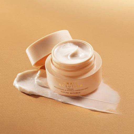 NATURE REPUBLIC Snail Solution Cream 52ml-thekimyoung.com