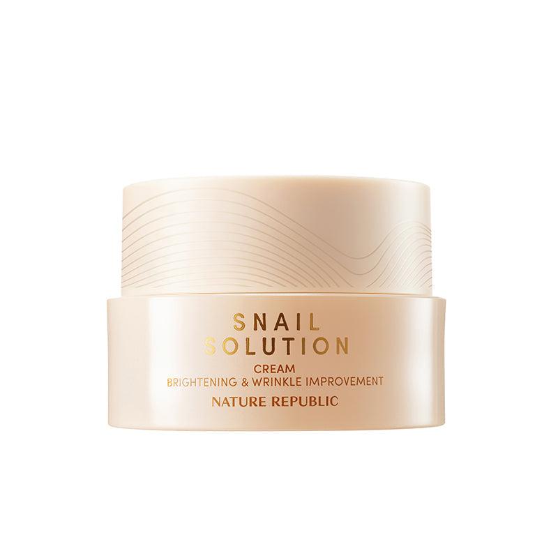 NATURE REPUBLIC Snail Solution Cream 52ml-thekimyoung.com