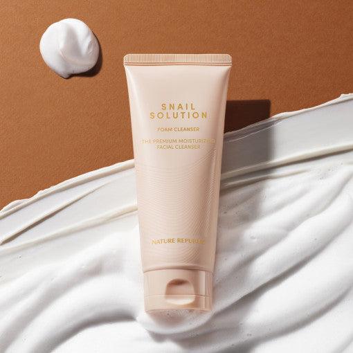 NATURE REPUBLIC Snail Solution Foam Cleanser 150ml-thekimyoung.com