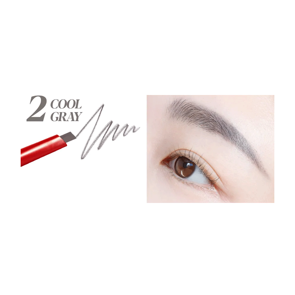espoir The Brow Balance Pencil 0.1g - 6 Colors Eyebrow Pencil ESPOIR #02 Cool Gray