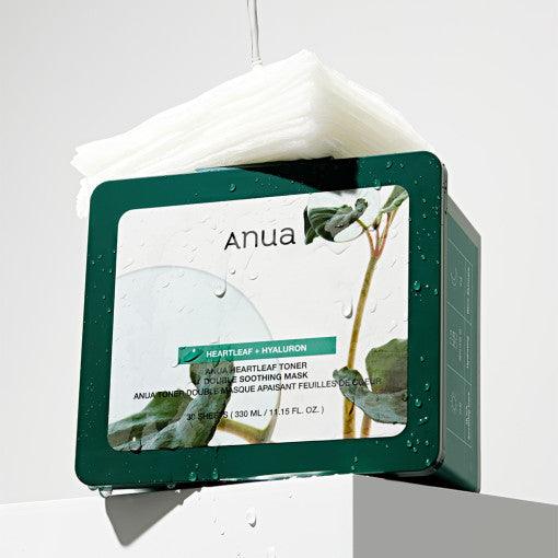 Anua Heartleaf Toner Double Soothing Mask - 30 Sheets-thekimyoung.com