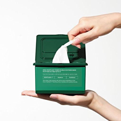 Anua Heartleaf Toner Double Soothing Mask - 30 Sheets-thekimyoung.com