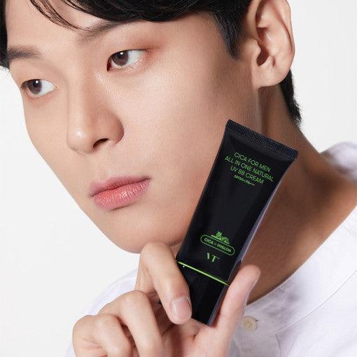 VT Cica For Men All In One Natural UV BB Cream - 2 Colors 30g SPF50+/PA+++-thekimyoung.com
