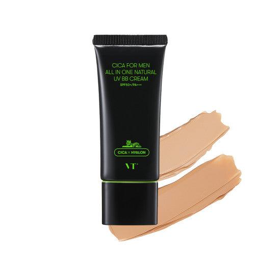 VT Cica For Men All In One Natural UV BB Cream - 2 Colors 30g SPF50+/PA+++-thekimyoung.com