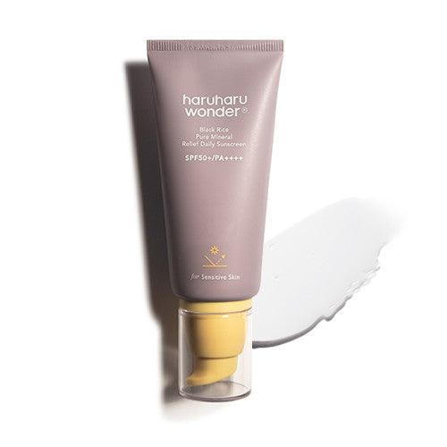 haruharu wonder - Black Rice Pure Mineral Relief Daily Sunscreen SPF50+ 50ml-thekimyoung.com