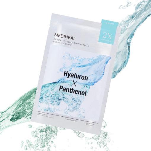 MEDIHEAL Derma Synergy Wrapping Mask Sheet 10P #Hyaluron X Panthenol Mask Sheet MEDIHEAL
