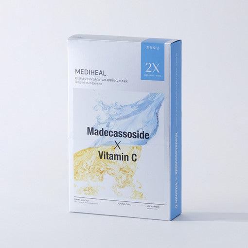 MEDIHEAL Derma Synergy Wrapping Mask Sheet 10P #Madecassoside X Vitamin C Mask Sheet MEDIHEAL