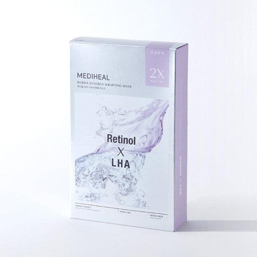 MEDIHEAL Derma Synergy Wrapping Mask Sheet 10P #Retinol X LHA Mask Sheet MEDIHEAL