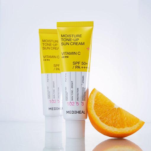 MEDIHEAL MEDIHEAL Moisture Tone-Up Sun Cream Vitamin C 50ml (SPF 50+, PA++++) Sunscreen MEDIHEAL