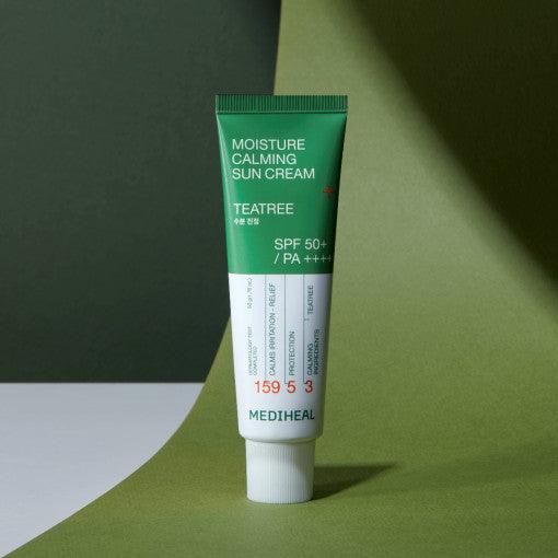 MEDIHEAL Moisture Calming Sun Cream Tea Tree 50ml (SPF 50+, PA++++) Sunscreen MEDIHEAL
