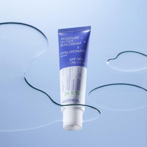 MEDIHEAL Moisture UV Cut Sun Cream Hyaluronate 50ml (SPF 50+, PA++++) Sunscreen MEDIHEAL