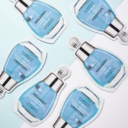 MIGUHARA 2 Step Aqua Balance Mask Pack (1.7ml + 25ml) x 1 sheet-thekimyoung.com
