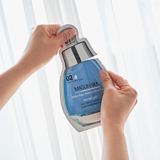 MIGUHARA 2 Step Aqua Balance Mask Pack (1.7ml + 25ml) x 1 sheet-thekimyoung.com